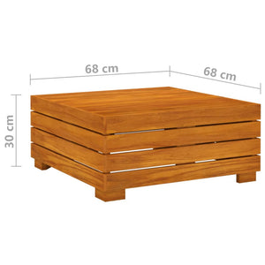 4-tlg. Garten-Lounge-Set mit Kissen Massivholz Akazie