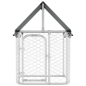 Outdoor-Hundezwinger mit Dach 100x100x150 cm