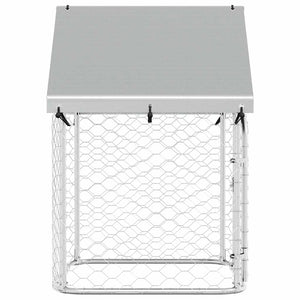Outdoor-Hundezwinger mit Dach 100x100x150 cm