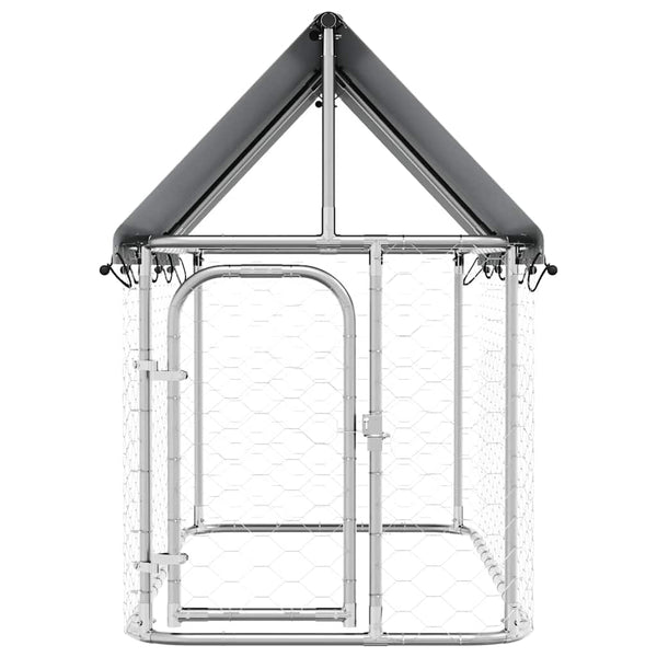 Outdoor-Hundezwinger mit Dach 200x100x150 cm