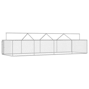 Outdoor-Hundezwinger mit Dach 600x200x150 cm