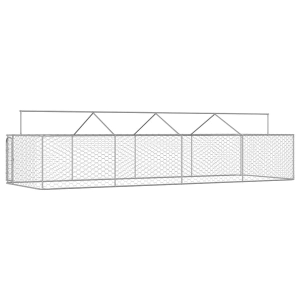 Outdoor-Hundezwinger mit Dach 600x200x150 cm