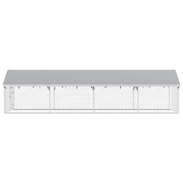 Outdoor-Hundezwinger mit Dach 600x200x150 cm