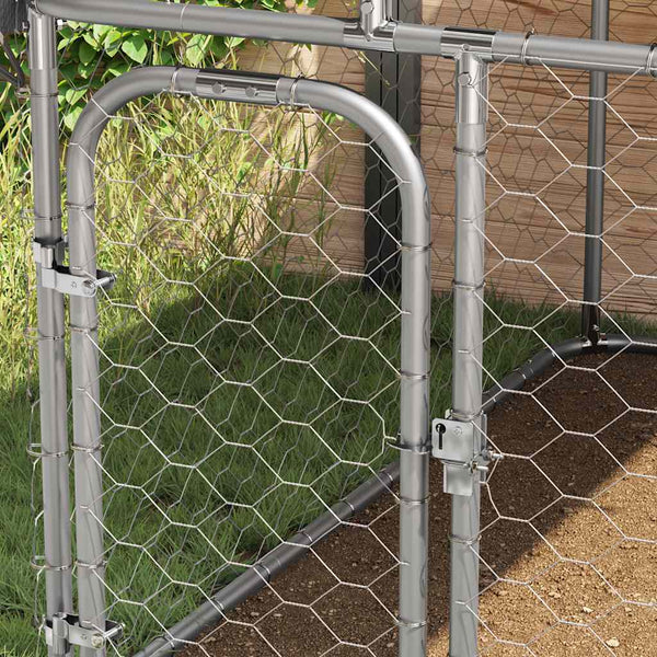 Outdoor-Hundezwinger mit Dach 300x300x150 cm
