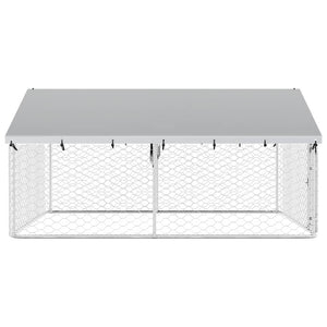 Outdoor-Hundezwinger mit Dach 300x300x150 cm
