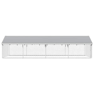 Outdoor-Hundezwinger mit Dach 600x300x150 cm