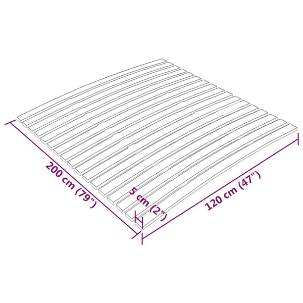 Lattenrost 120x200 cm Ersatz mit 17 Latten