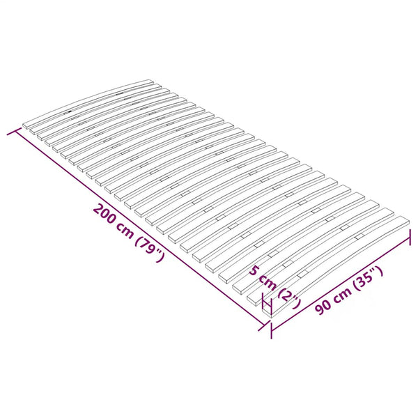 Lattenrost Ersatz 90x200 cm