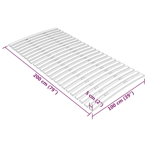 Lattenrost Ersatz 100x200 cm