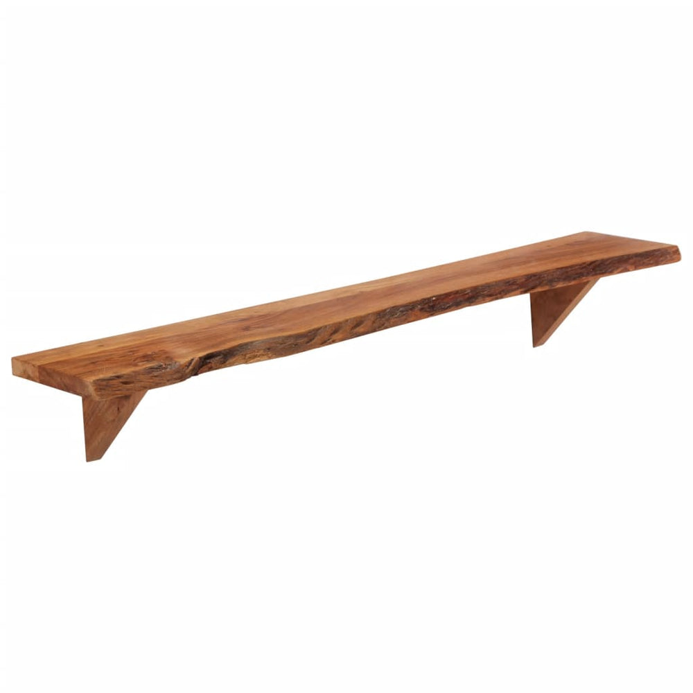 vidaXL Étagères murales 2 pcs 110x20x18 cm Bois d'acacia massif