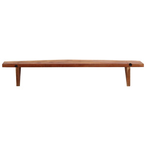 Wandregale aus Akazie Massivholz, 2er Set