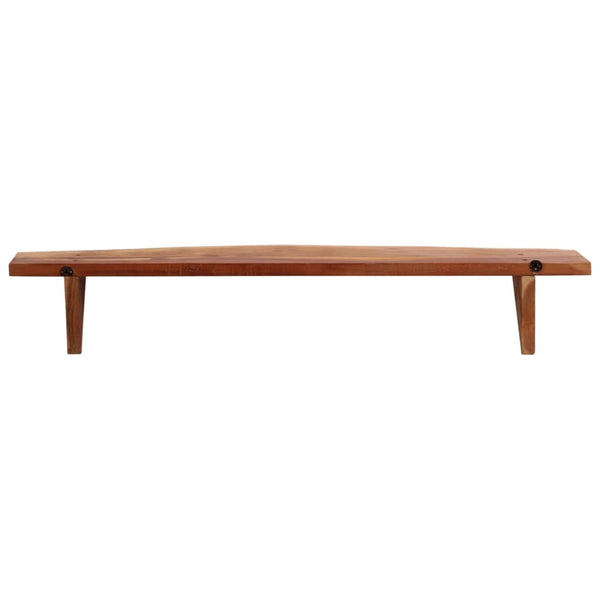 Wandregale aus Akazie Massivholz, 2er Set