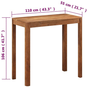 Akazie Bartisch Massivholz Honigfarben 110cm