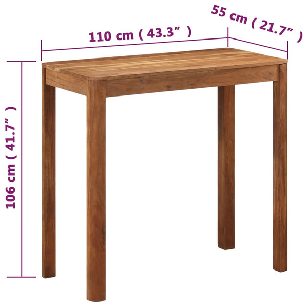 Akazie Bartisch Massivholz Honigfarben 110cm