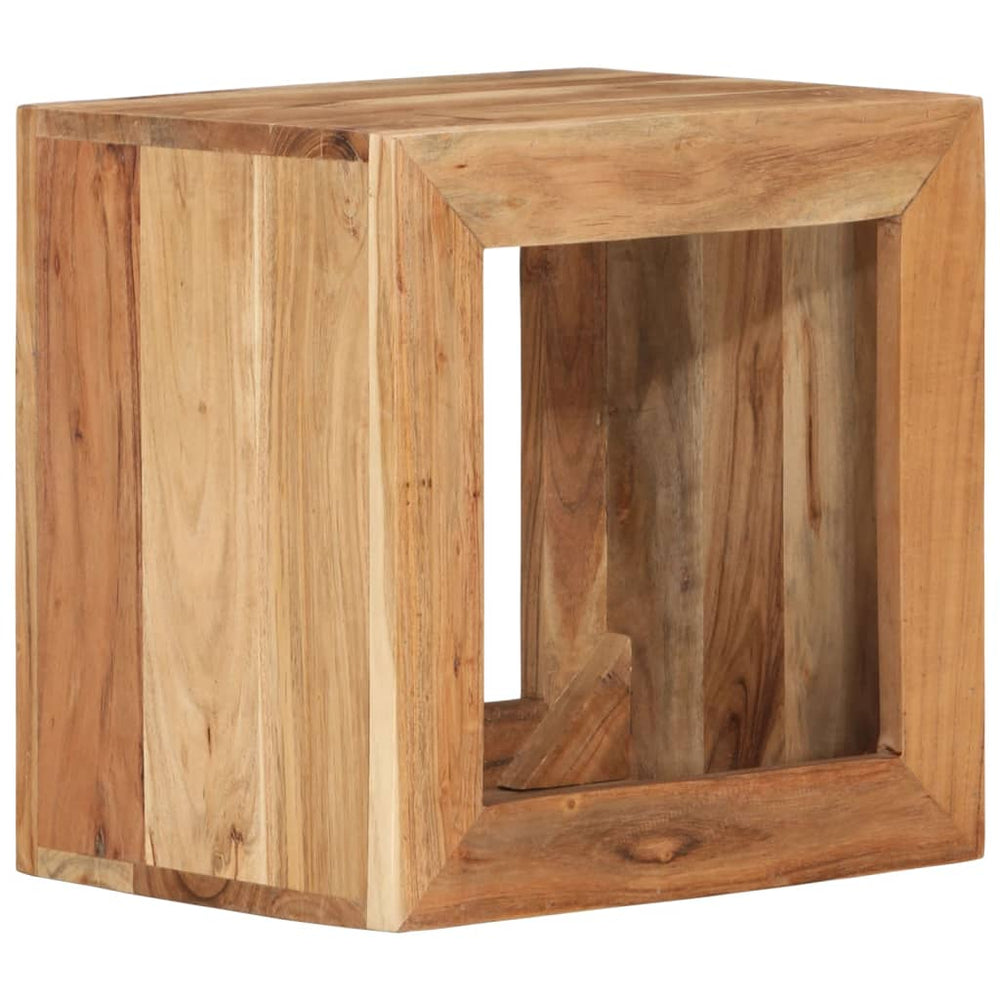 Akazie Hocker 40x30x40cm Massivholz