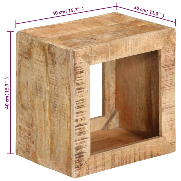 Mango Massivholz Hocker 40x30x40 cm