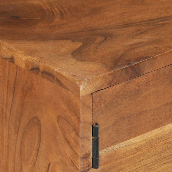 vidaXL Meuble TV Bois d'acacia massif finition miel 140x30x40 cm