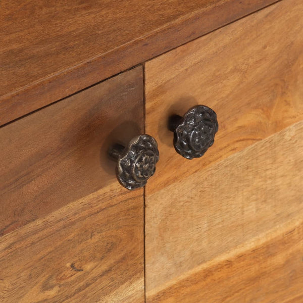 vidaXL Meuble TV Bois d'acacia massif finition miel 140x30x40 cm
