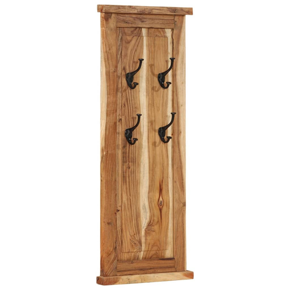 vidaXL Portemanteaux 2 pcs Bois d'acacia massif 38x100 cm