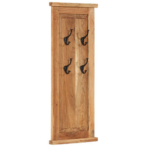 2er Set Garderoben Akazie Massivholz 38x100 cm