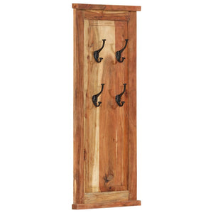 2er Set Garderoben Akazie Massivholz 38x100 cm