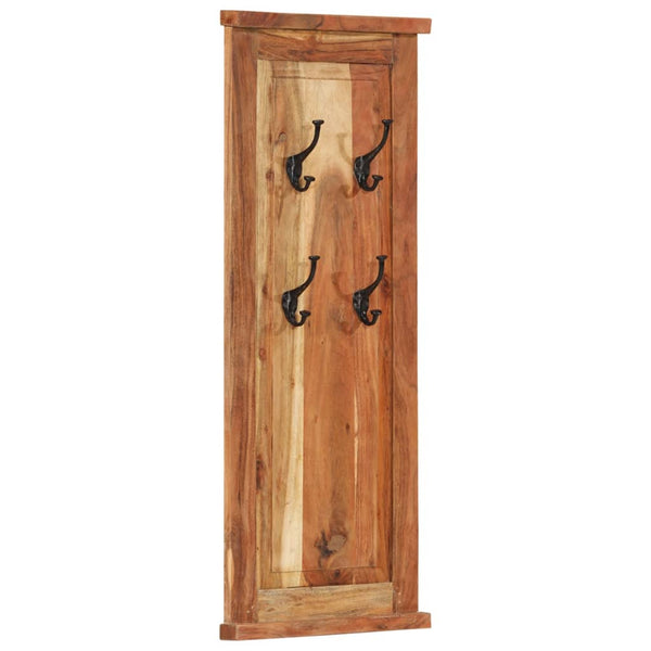 2er Set Garderoben Akazie Massivholz 38x100 cm