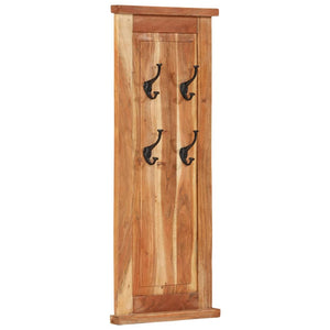 2er Set Garderoben Akazie Massivholz 38x100 cm