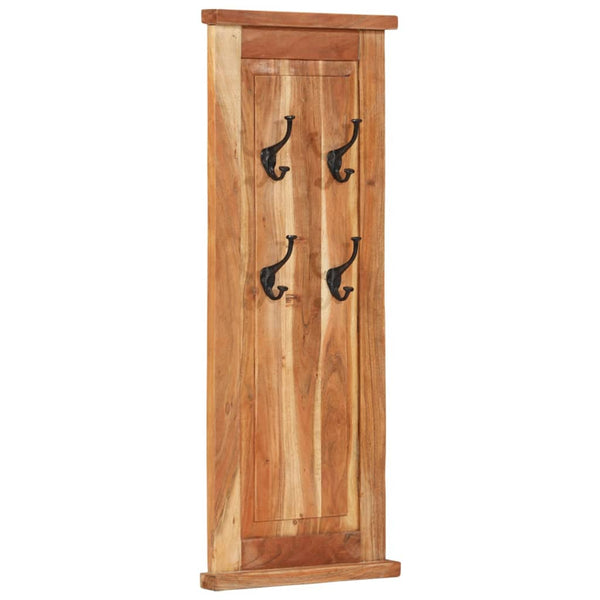 2er Set Garderoben Akazie Massivholz 38x100 cm