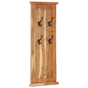 2er Set Garderoben Akazie Massivholz 38x100 cm