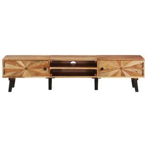 vidaXL Meuble TV 145x35x35 cm Bois d'acacia massif