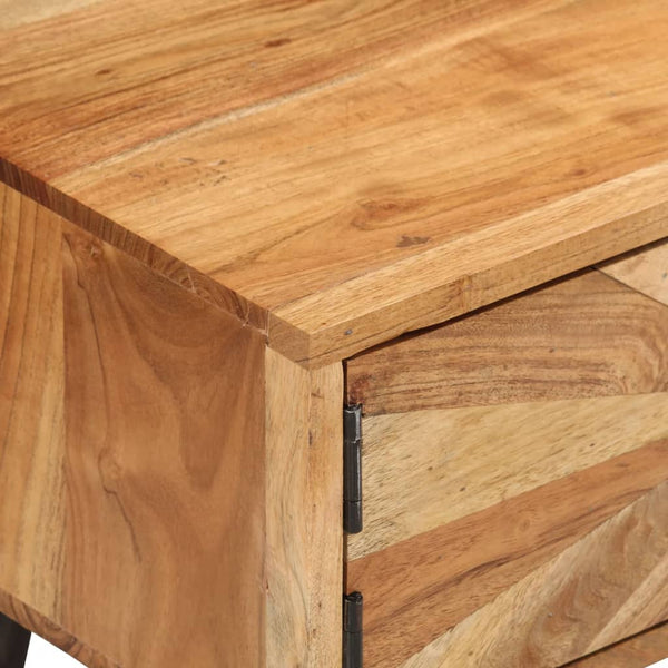vidaXL Meuble TV 145x35x35 cm Bois d'acacia massif