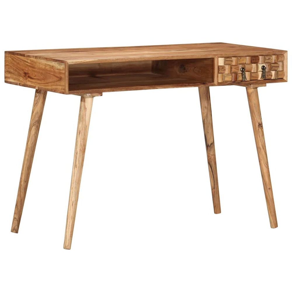 Akazie Massivholz Schreibtisch 110 cm