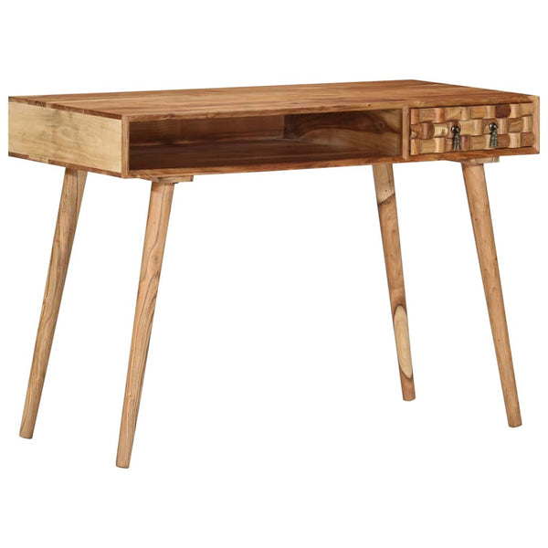 Akazie Massivholz Schreibtisch 110 cm