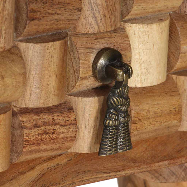 Akazie Massivholz Schreibtisch 110 cm
