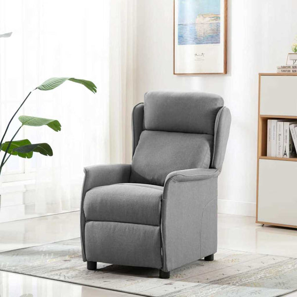 Hellgrauer Liegestuhl Polyester