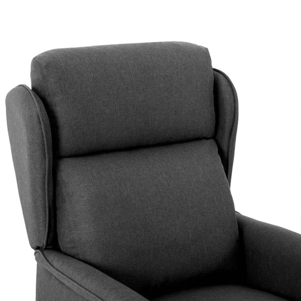 Dunkelgrauer Liegestuhl aus Polyester