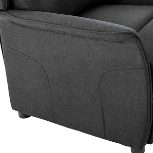 Dunkelgrauer Liegestuhl aus Polyester