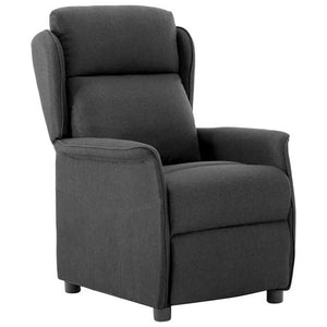 Dunkelgrauer Liegestuhl aus Polyester
