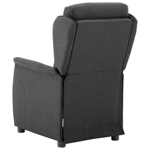 Dunkelgrauer Liegestuhl aus Polyester
