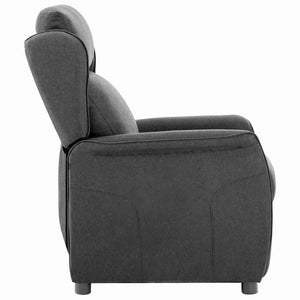 Dunkelgrauer Liegestuhl aus Polyester