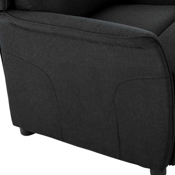 Schwarzer Liegestuhl Polyester