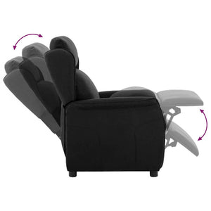 Schwarzer Liegestuhl Polyester