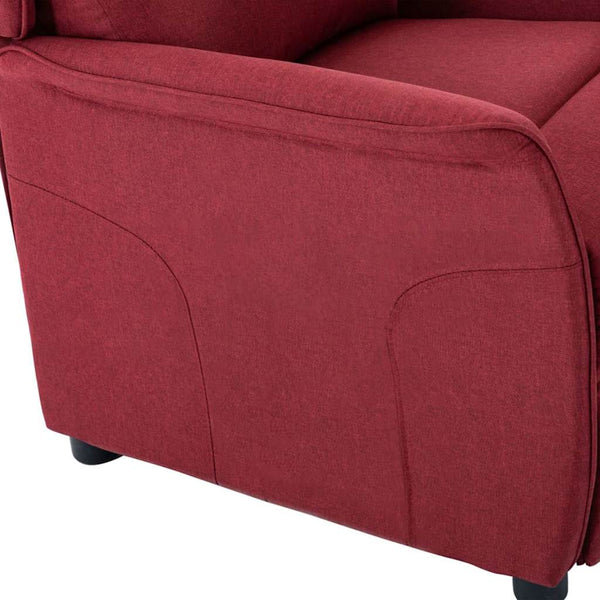 Weinroter Liegestuhl aus Polyester