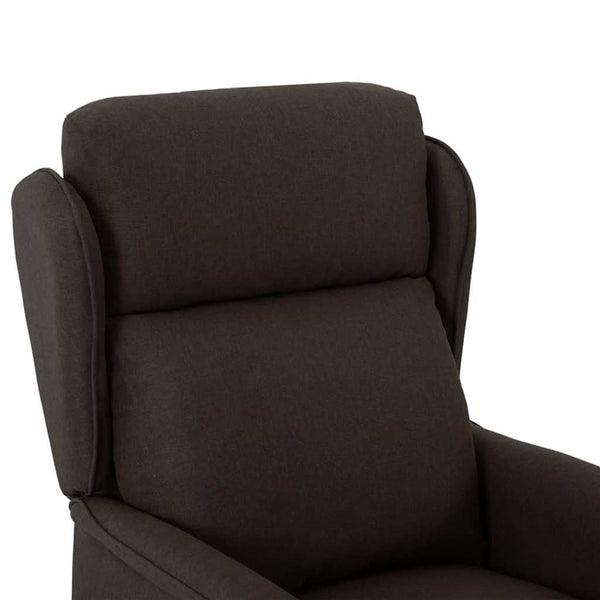 Dunkelbrauner Polyester Liegestuhl