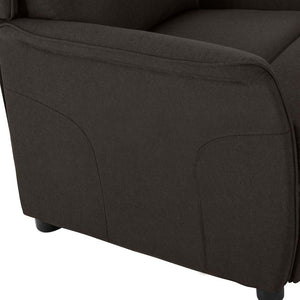 Dunkelbrauner Polyester Liegestuhl