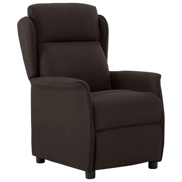 Dunkelbrauner Polyester Liegestuhl
