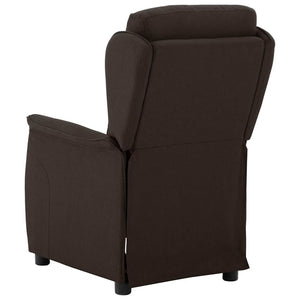 Dunkelbrauner Polyester Liegestuhl
