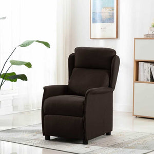 Dunkelbrauner Polyester Liegestuhl