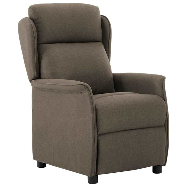 vidaXL Chaise longue taupe 66,5 x 94 x 101,5 cm polyester