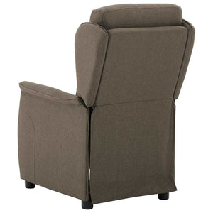 vidaXL Chaise longue taupe 66,5 x 94 x 101,5 cm polyester